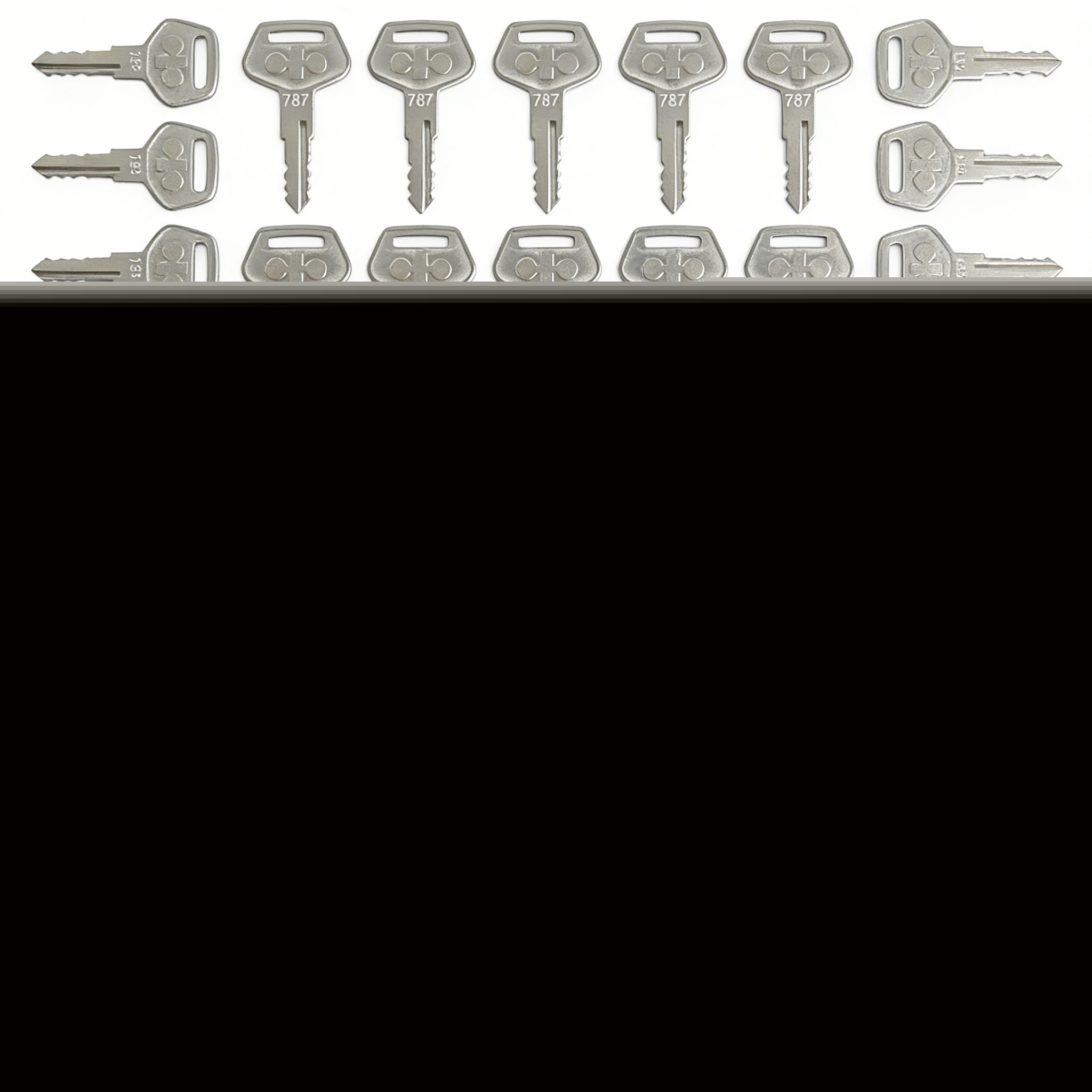 Heavy Equipment Keys - 50PCS 787 Ignition Key for Komatsu