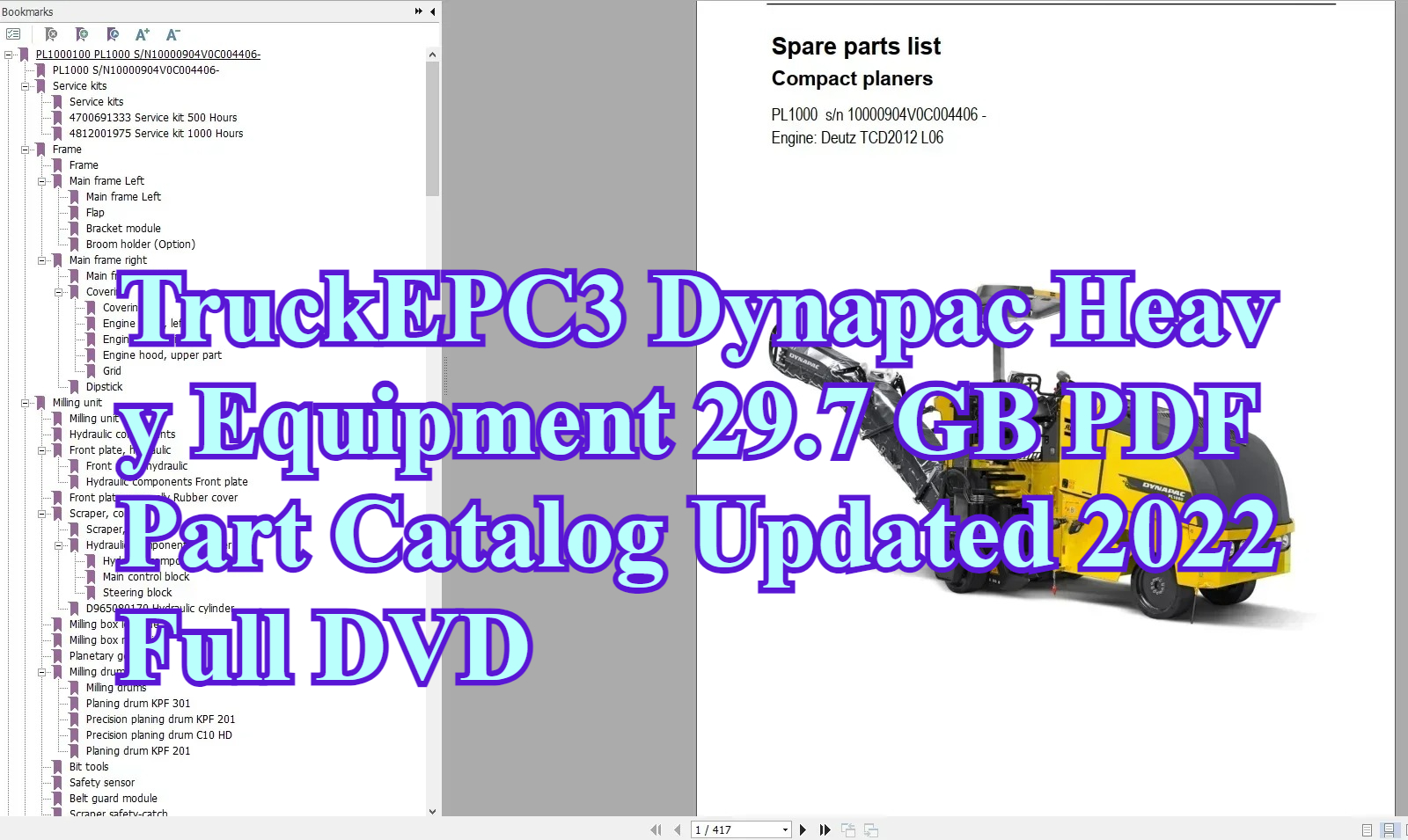 Heavy Equipment Pdf - TruckEPC3 Dynapac Heavy Equipment 29.7 GB