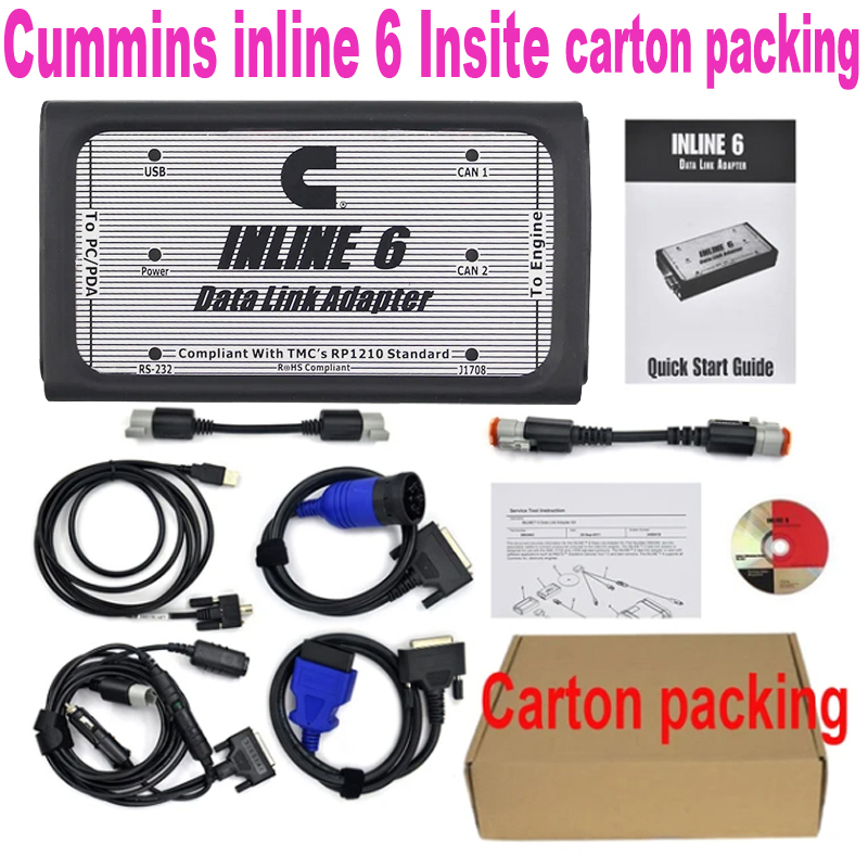 Heavy Equipment Diagnostic Tool - Cummins INLINE 6 data link For
