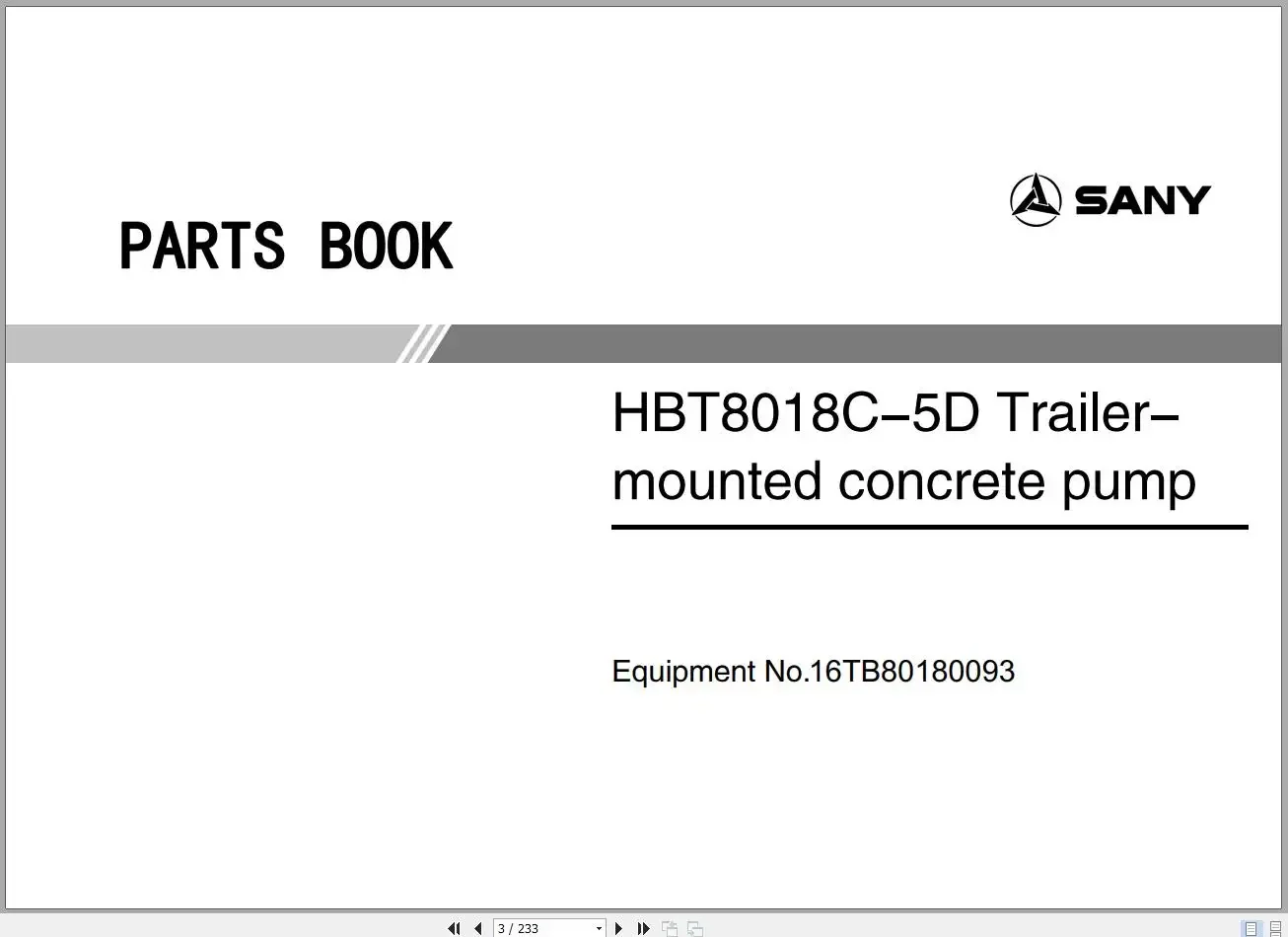 SpecDiag Sany Heavy Equipment  - огляд і ціна Heavy Equipment Pdf