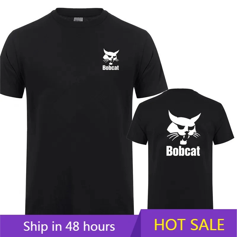 Bobcat T Shirt Summer Men Shor - огляд і ціна Heavy Equipment Logos